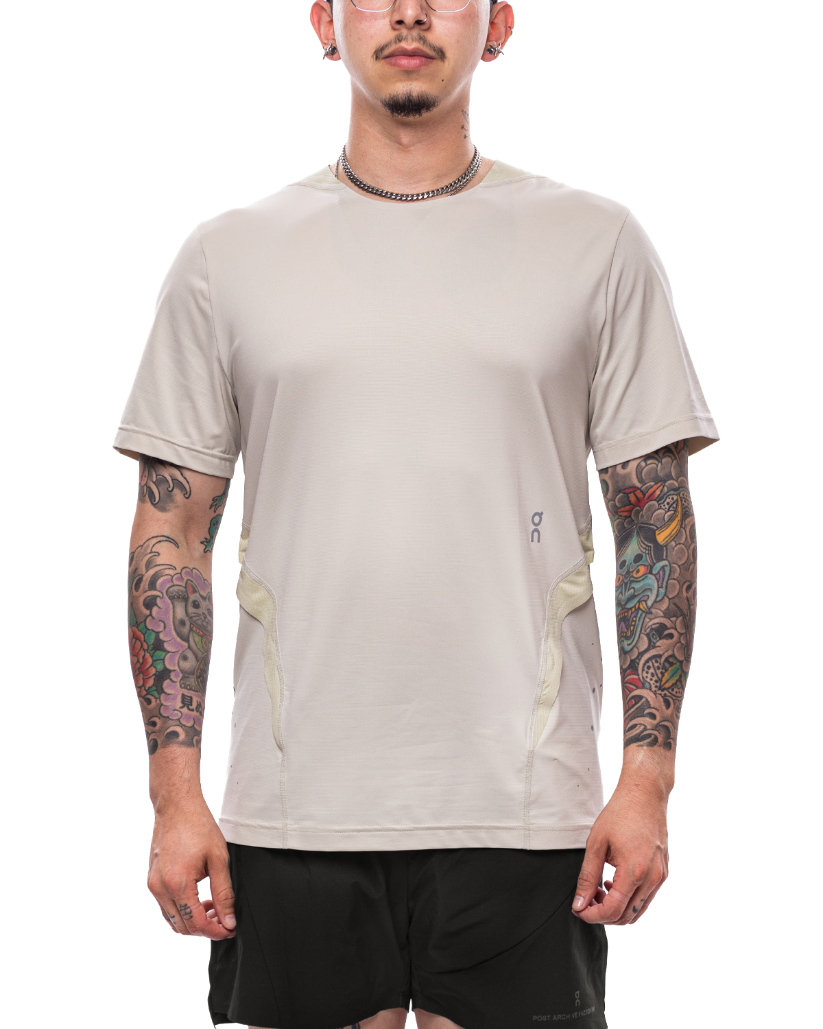 POST ARCHIVE FACTION (PAF) x Running T-Shirt Moondust Chalk