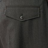 Patch Trousers Taupe Wool Twill