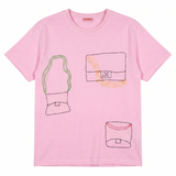 Purses Fitted T-Shirt Pink