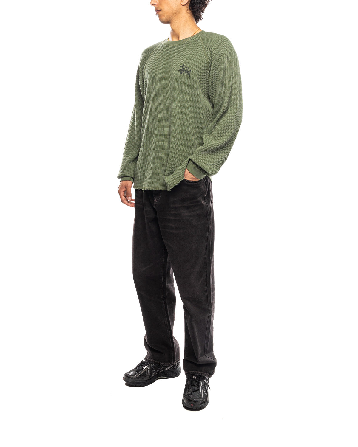 Raglan Thermal Basic Stock Pine