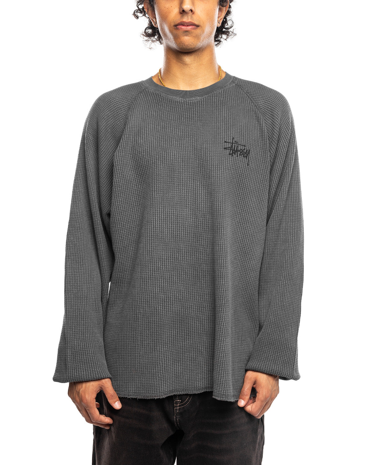 Raglan Thermal Basic Stock Washed Black