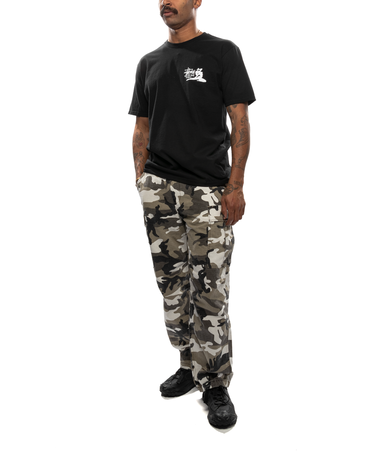 Military Cargo Pant Ripstop Snow Camo