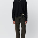 Reverse Rib Sweater Black