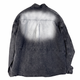 Runner Denim Shirt Jacket Black
