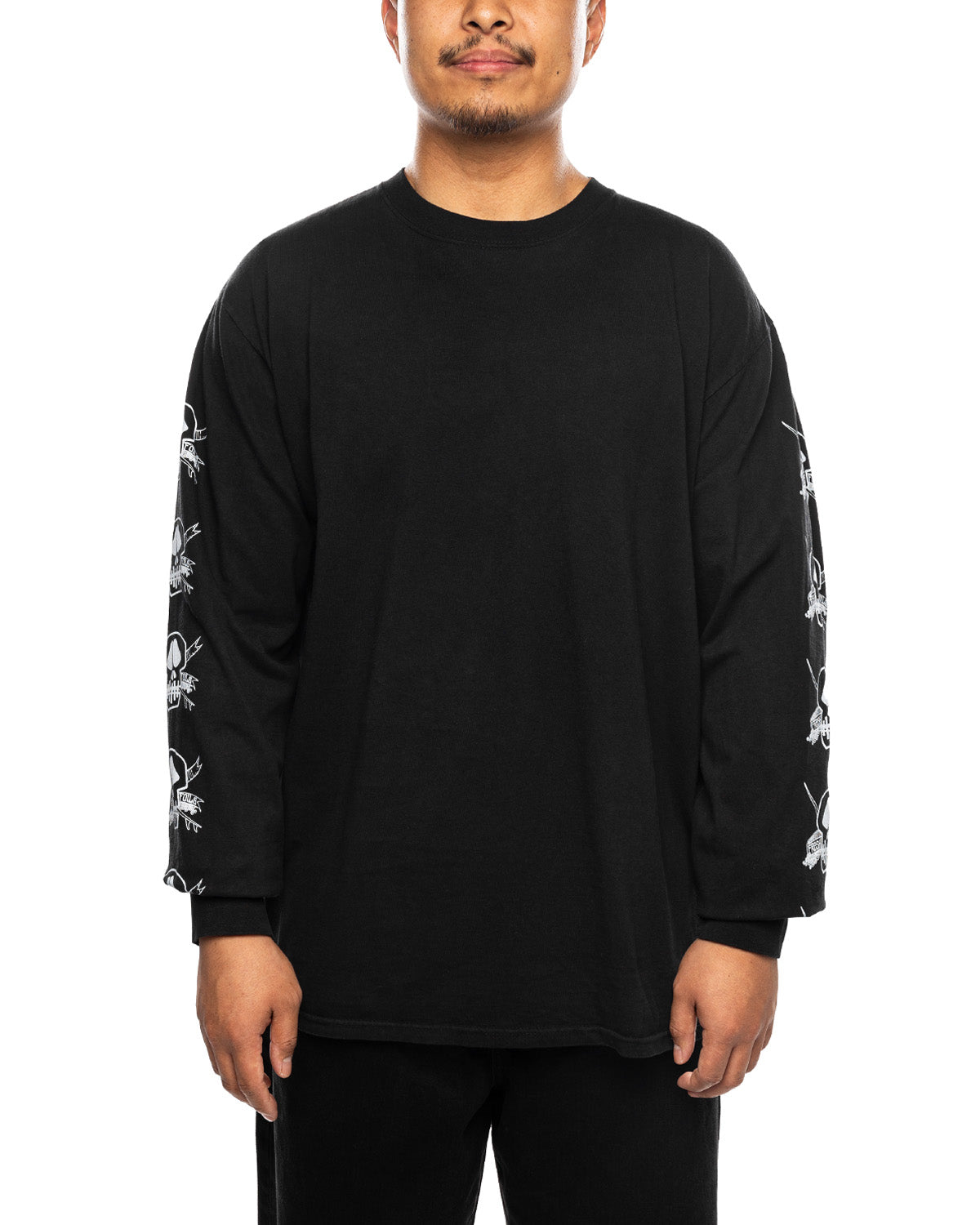 Foils Pigment Dyed LS Tee Black