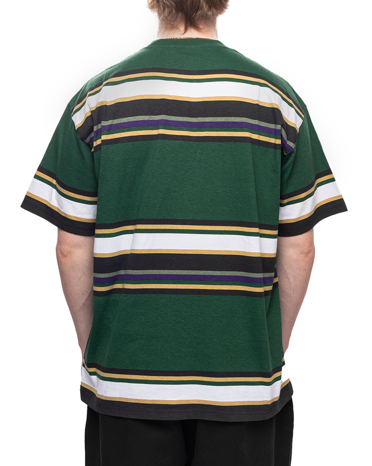 S/S Morcom T-Shirt Morcom Stripe/Chervil (Heavy Stone Wash)