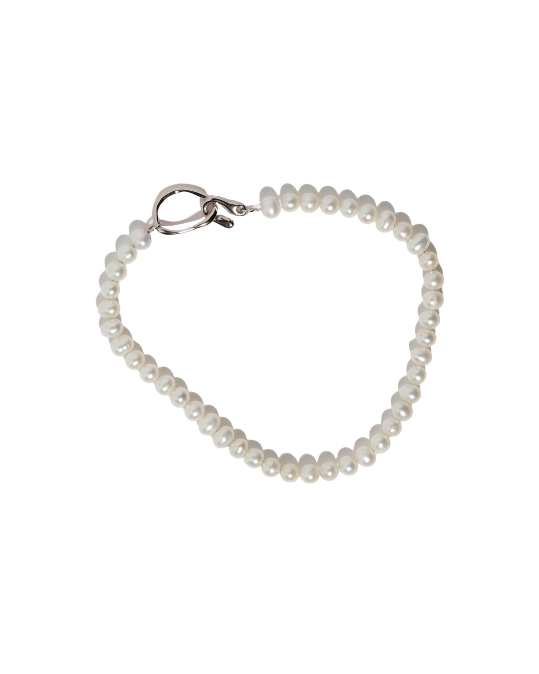 SEED Bracelet Sterling Silver/Pearl 7"