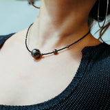 Blackhole Spinel Large Necklace
