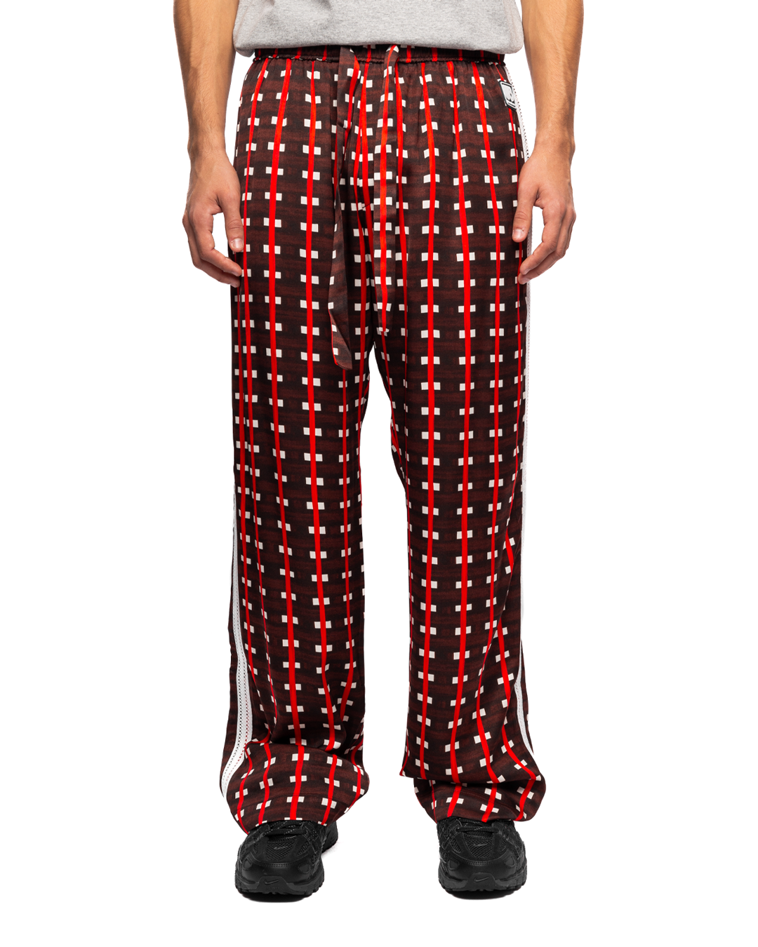 Snare Trousers Viscose Print Brown/Red