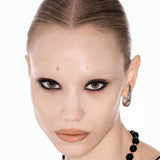 Spinous Core Earrings Silver