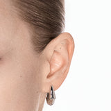 Spinous Point Earrings Silver