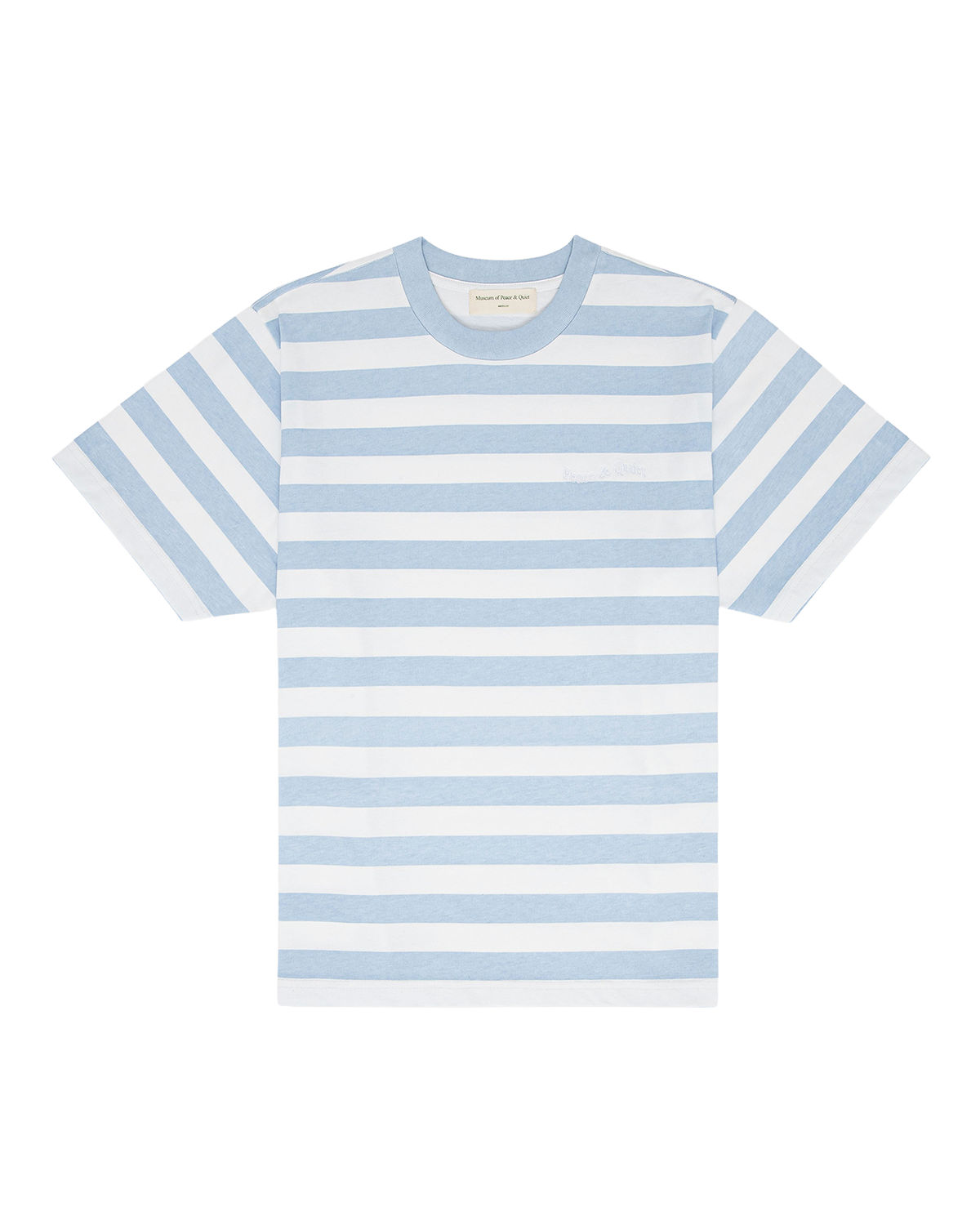 Wordmark Striped T-Shirt Baby Blue