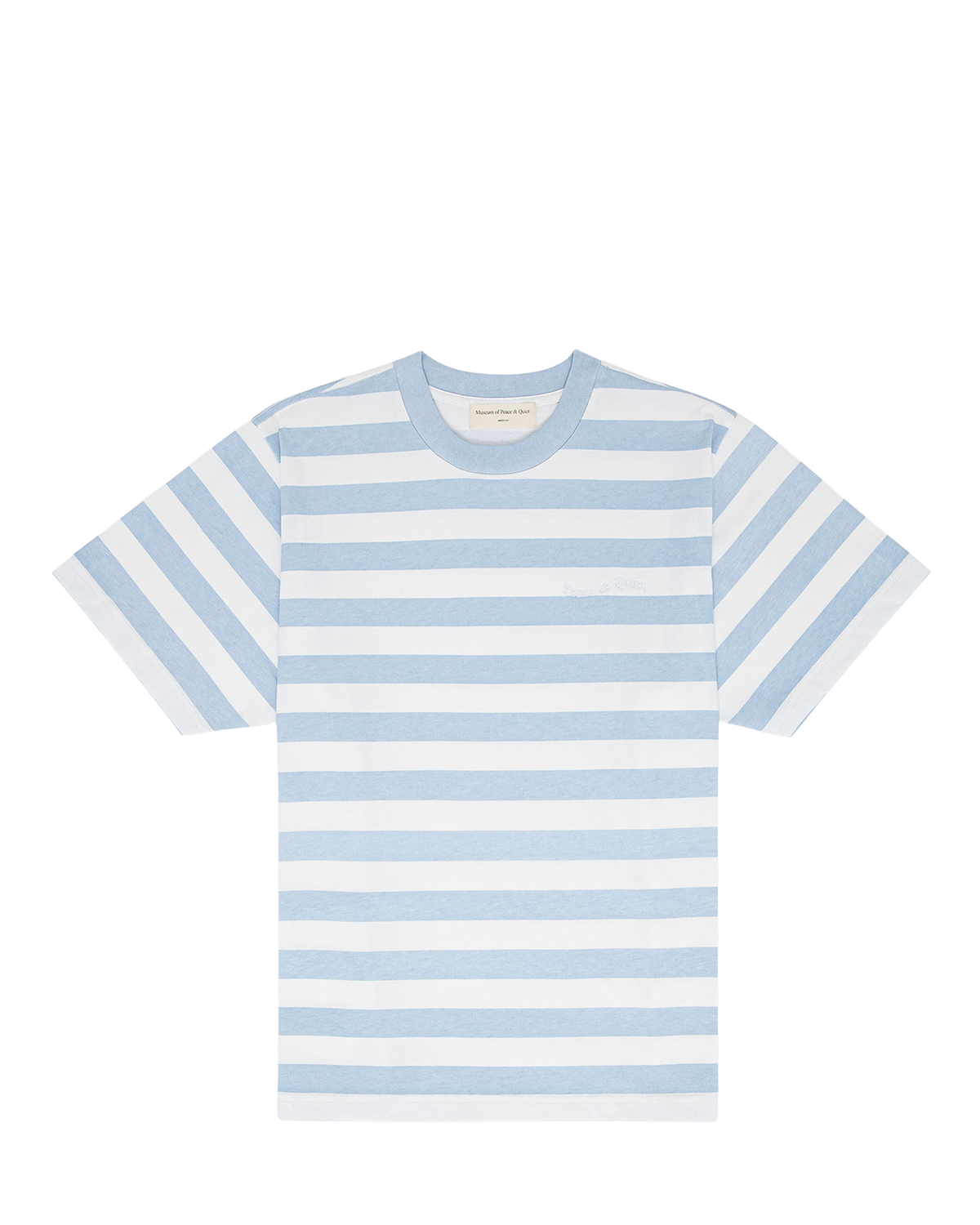 Wordmark Striped T-Shirt Baby Blue
