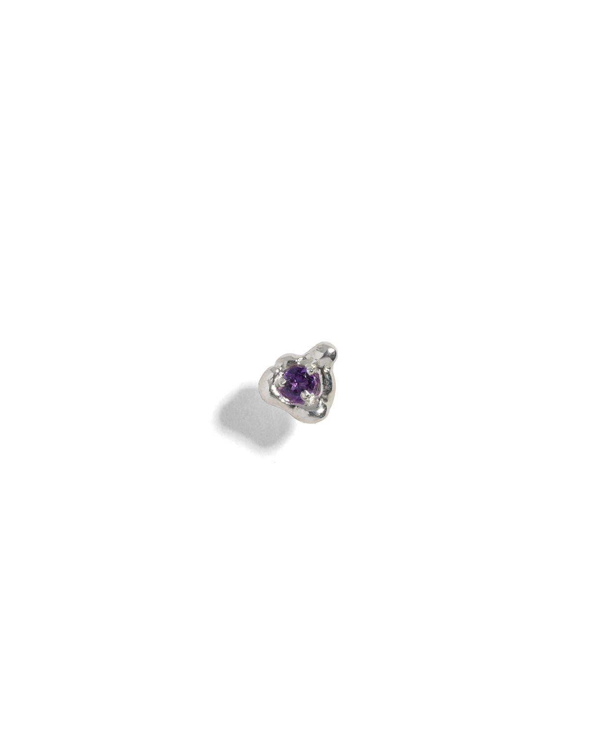 TASH Stud Silver / Purple Amethyst