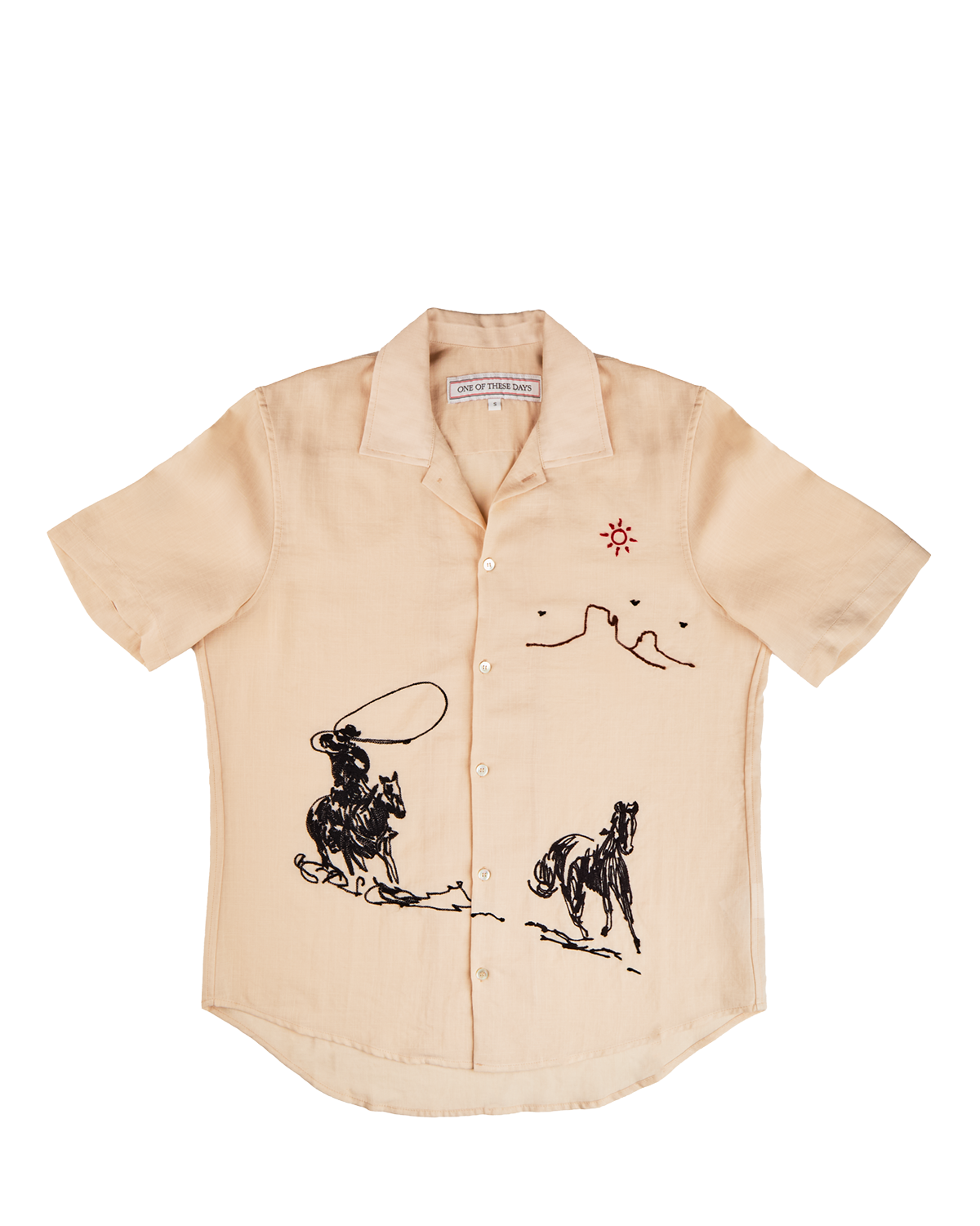 Into The Distance Camp Shirt Bone