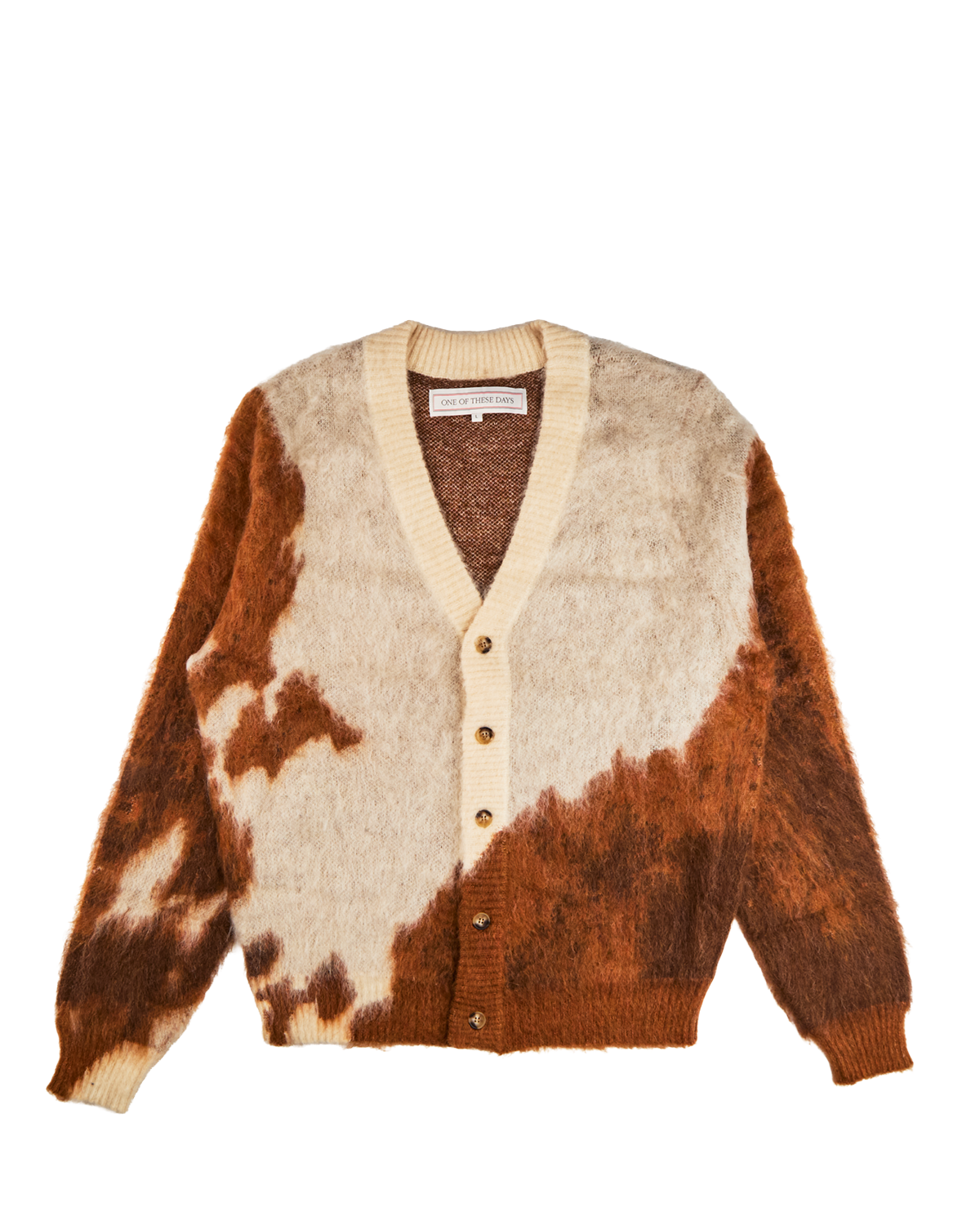 Horse Knit Cardigan Brown
