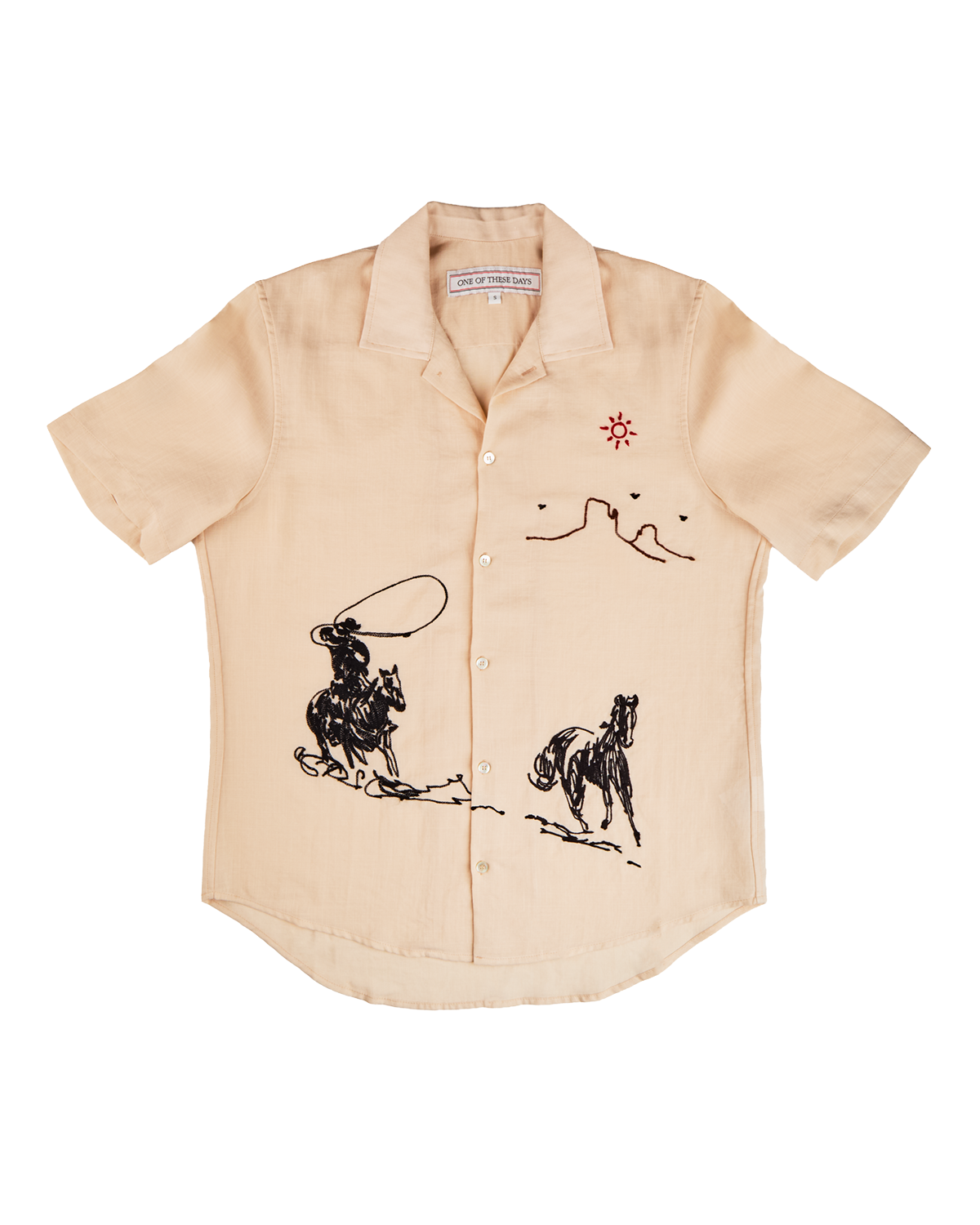 Into The Distance Camp Shirt Bone