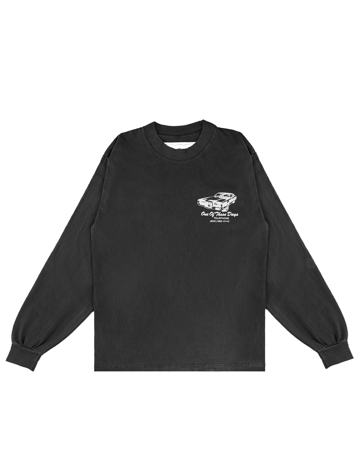 Tire Service Long Sleeve Washed Black