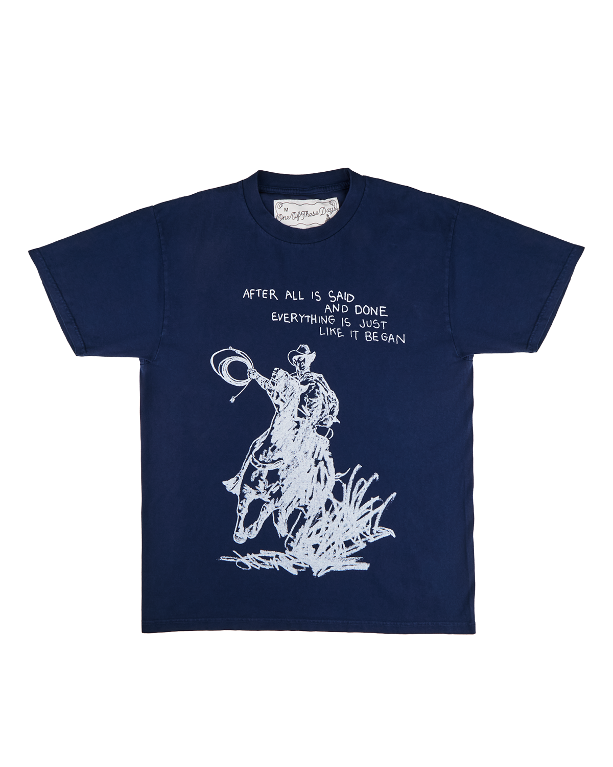 After All Is Said T-Shirt Washed Navy