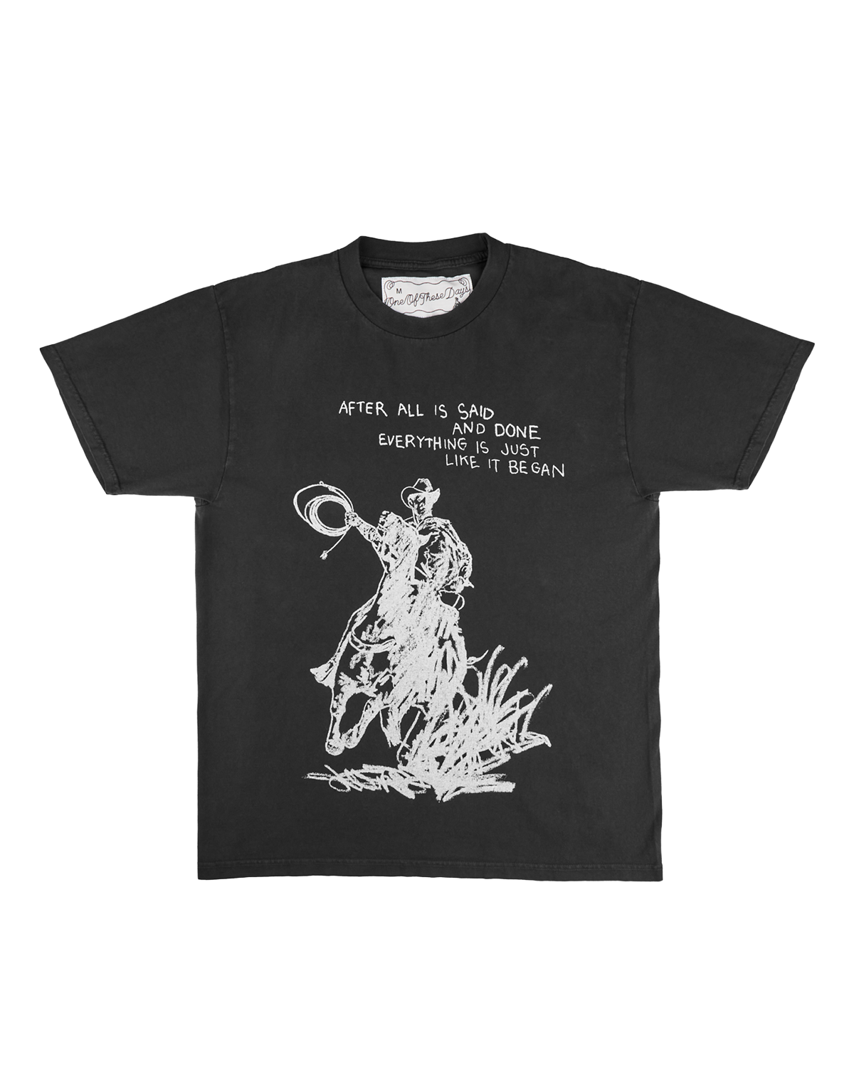 After All Is Said T-Shirt Washed Black