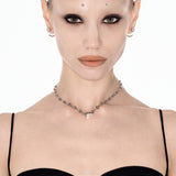 Vertebra Shard Necklace White