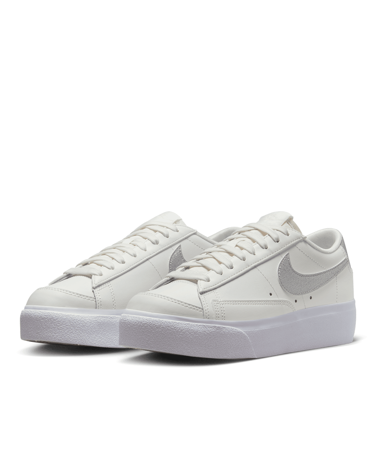 Women's Blazer Low Platform Summit White/Metallic Silver/Sail