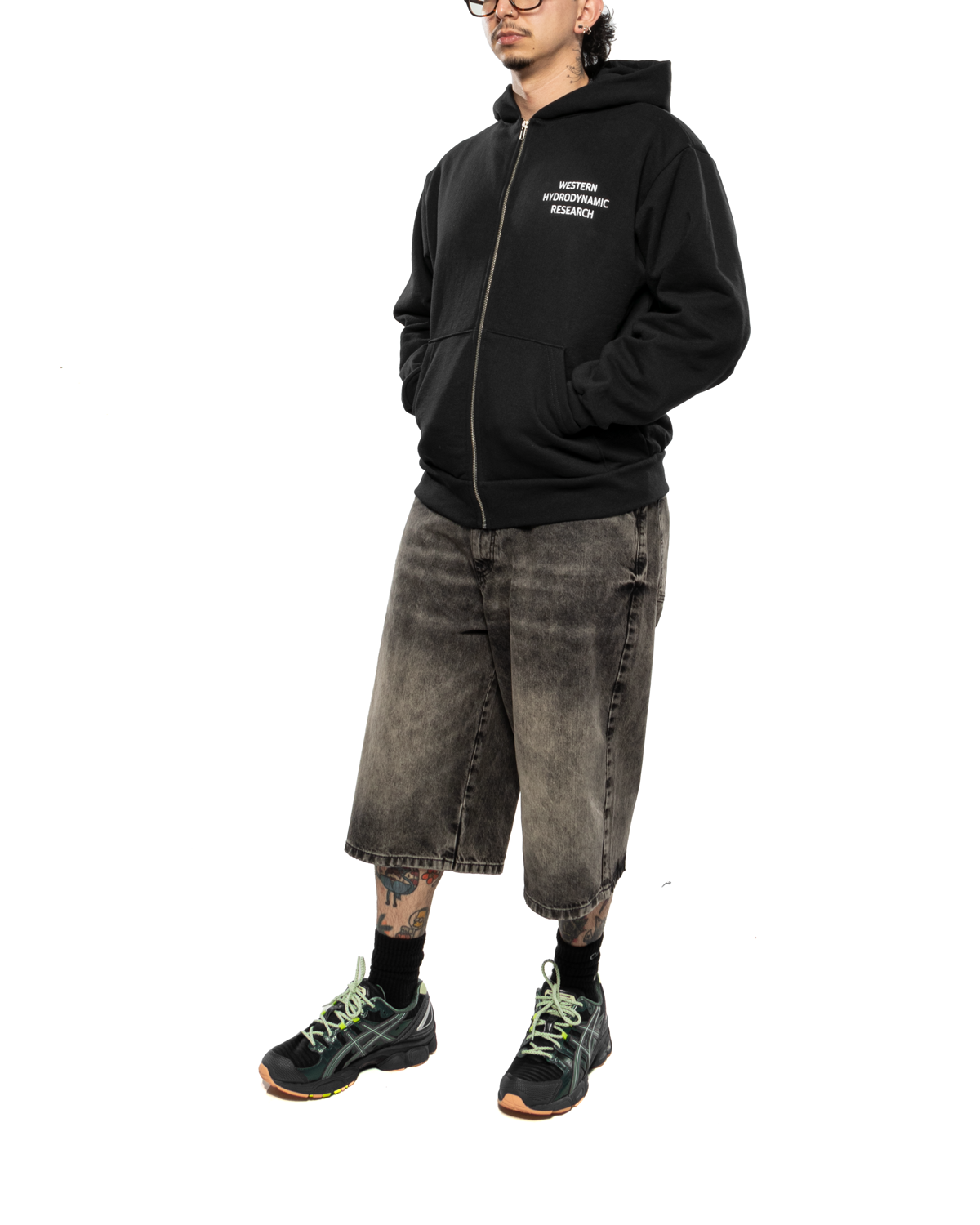 Team Zip Hoodie Black