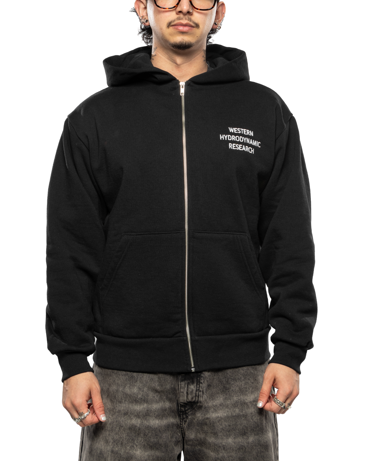 Team Zip Hoodie Black