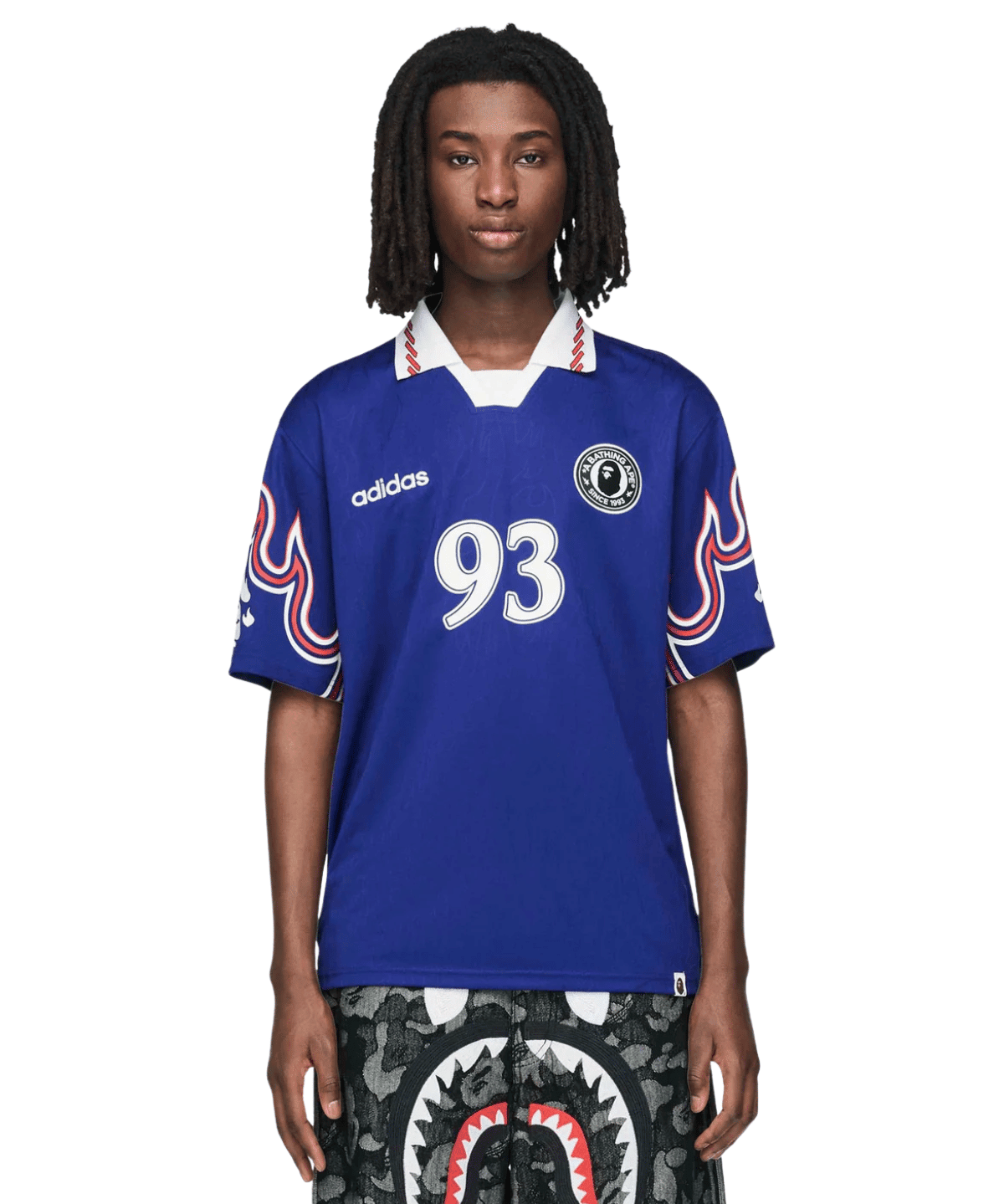 Adidas x BAPE Short Sleeve Flame Jersey - LIKELIHOOD