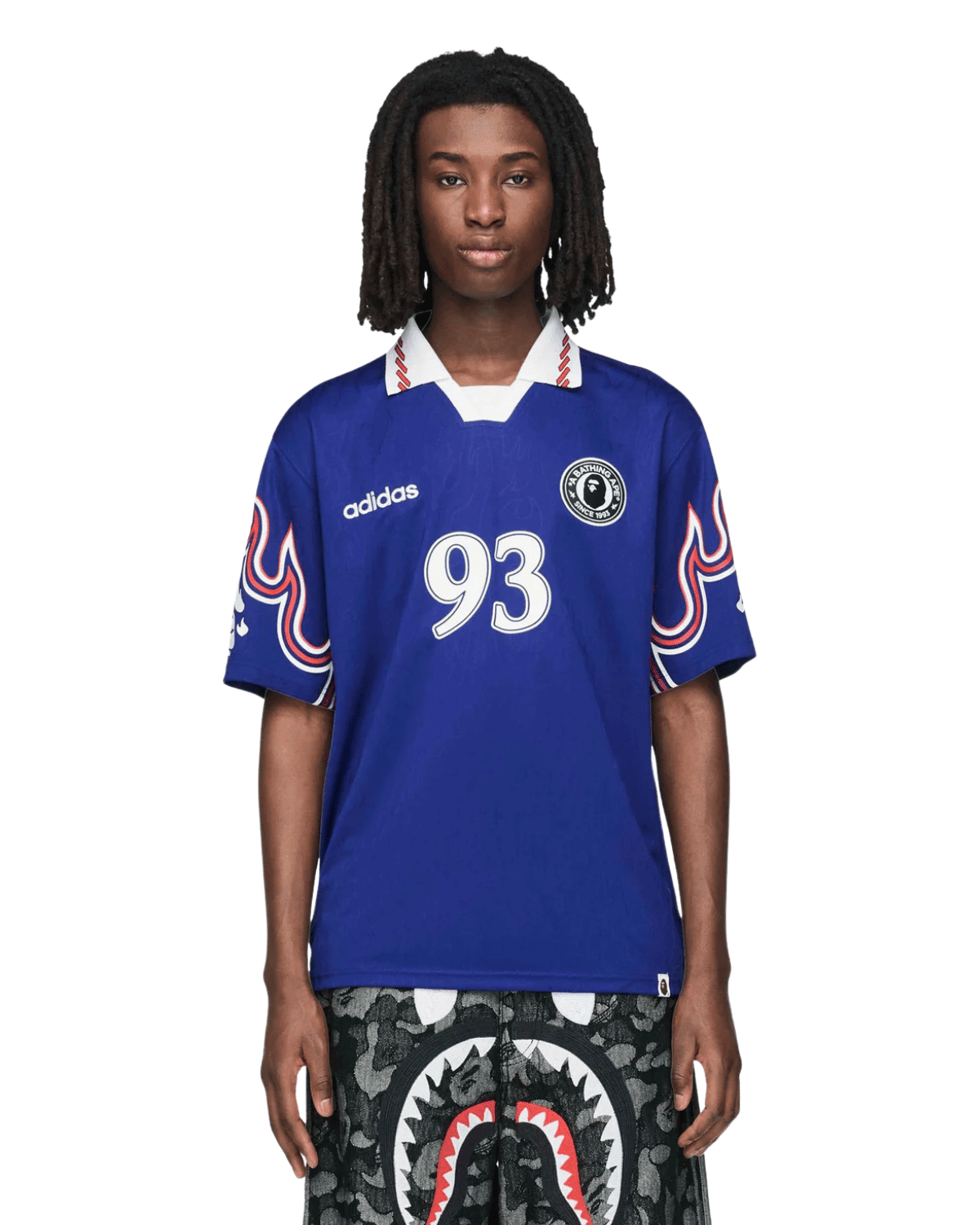 Adidas x BAPE Short Sleeve Flame Jersey - LIKELIHOOD