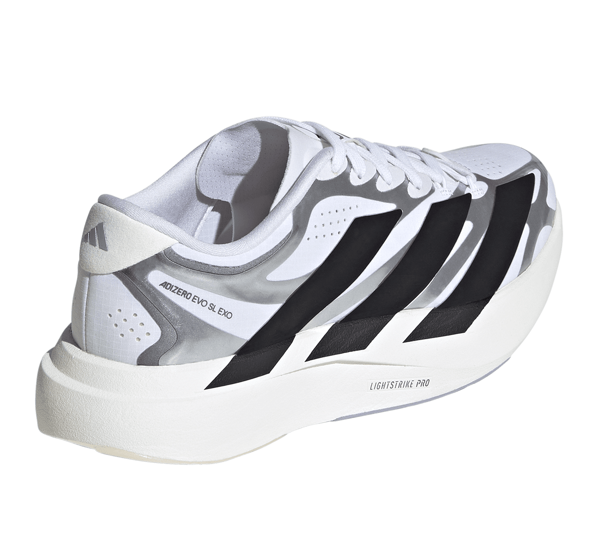 Adizero Evo SL EXO White/Black/Iron Metallic - LIKELIHOOD