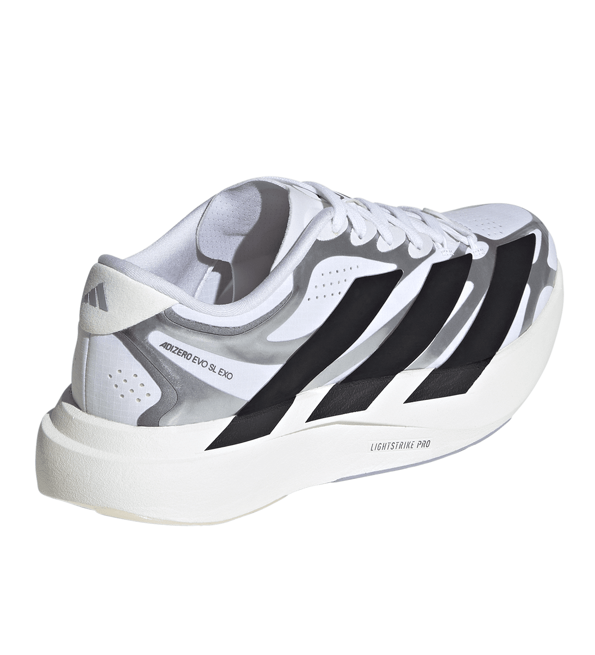 Adizero Evo SL EXO White/Black/Iron Metallic - LIKELIHOOD