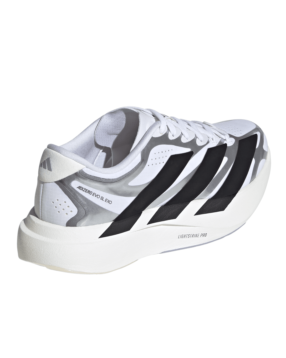 Adizero Evo SL EXO White/Black/Iron Metallic - LIKELIHOOD