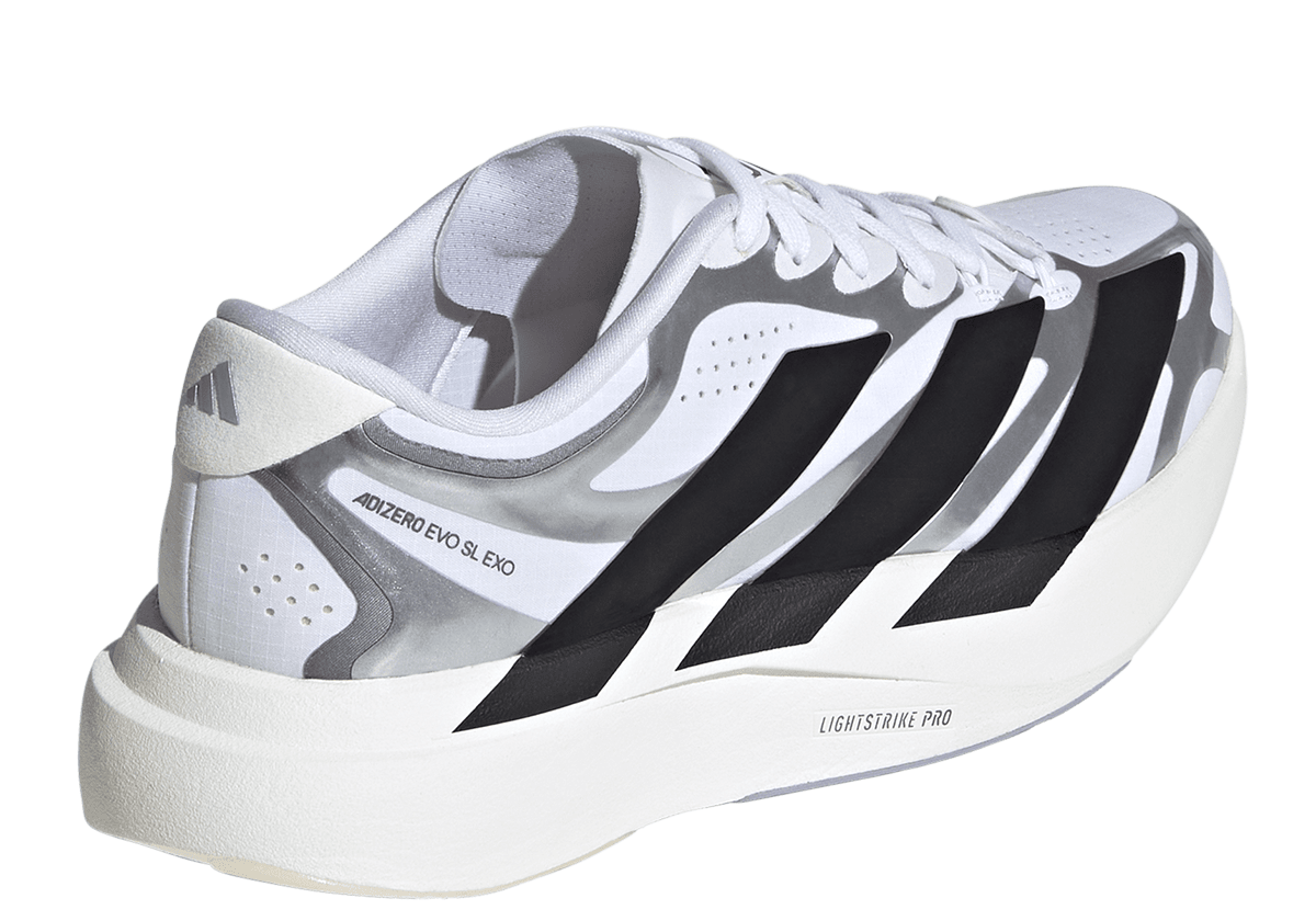 Adizero Evo SL EXO White/Black/Iron Metallic - LIKELIHOOD