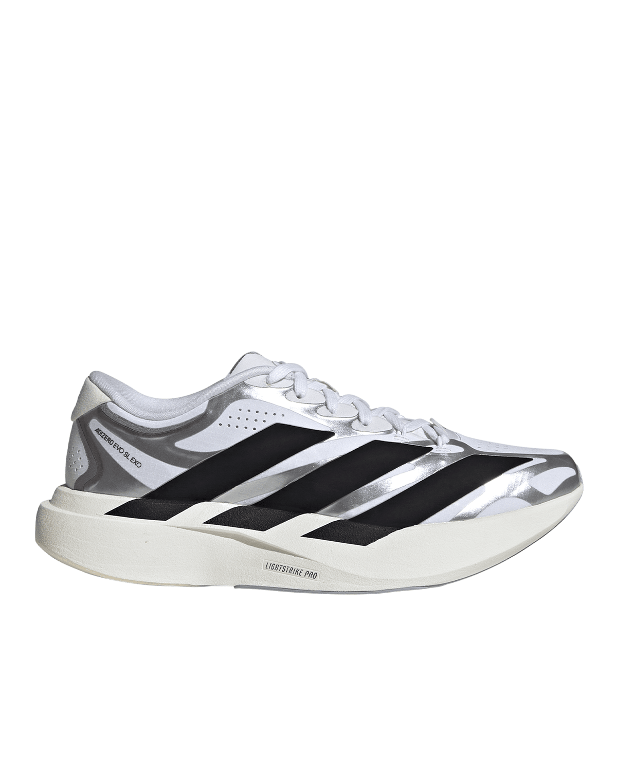 Adizero Evo SL EXO White/Black/Iron Metallic - LIKELIHOOD