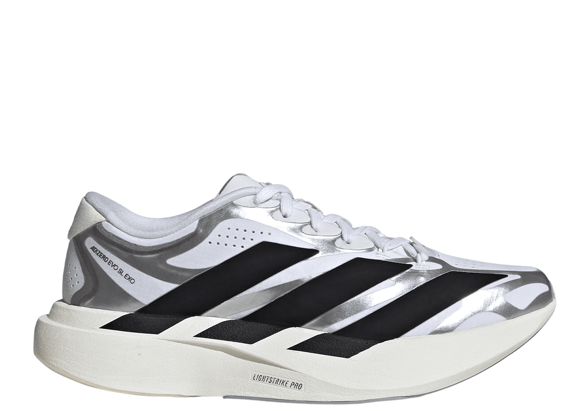 Adizero Evo SL EXO White/Black/Iron Metallic - LIKELIHOOD