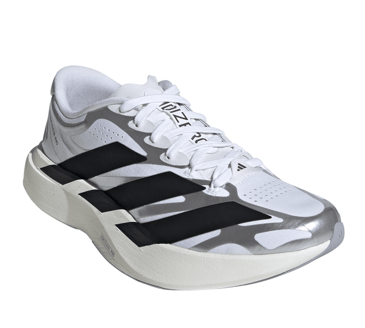 Adizero Evo SL EXO White/Black/Iron Metallic (Women's) - LIKELIHOOD