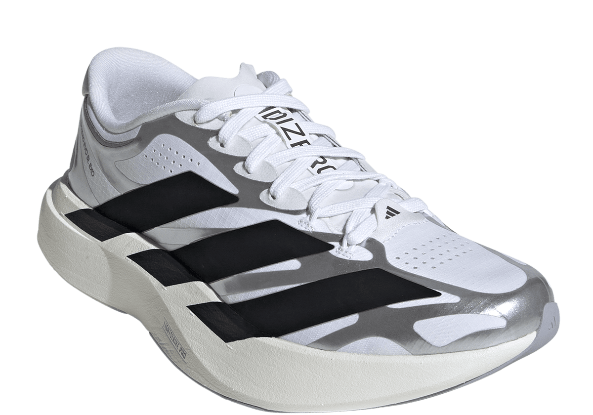 Adizero Evo SL EXO White/Black/Iron Metallic (Women's) - LIKELIHOOD