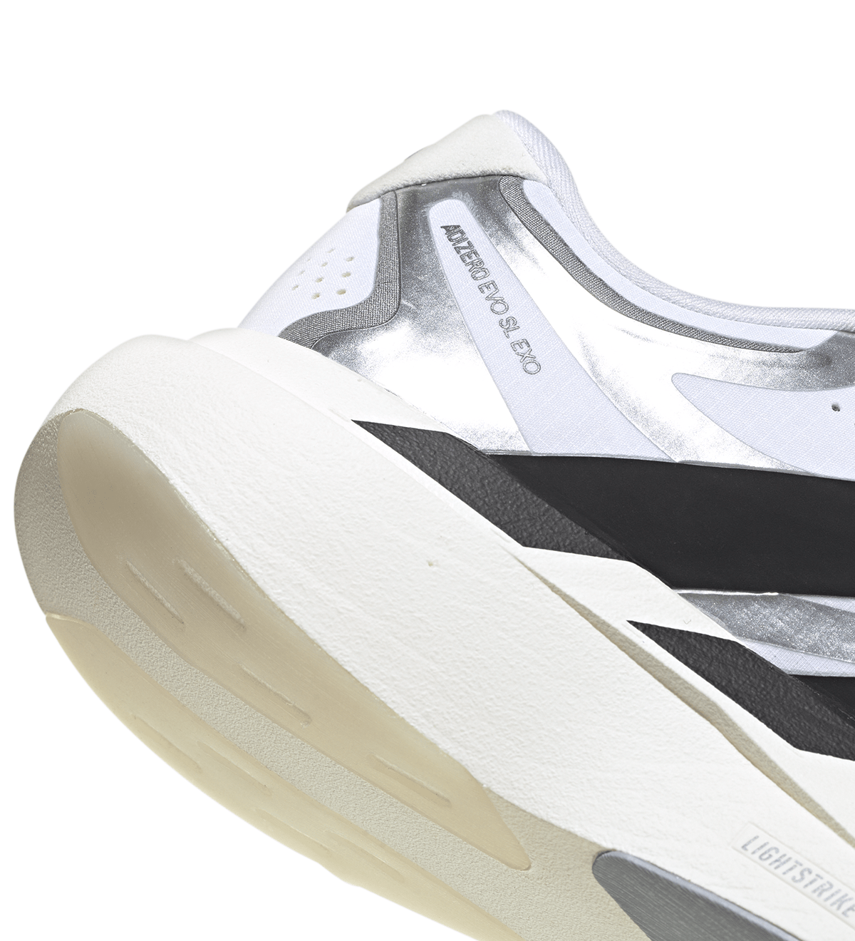 Adizero Evo SL EXO White/Black/Iron Metallic (Women's) - LIKELIHOOD