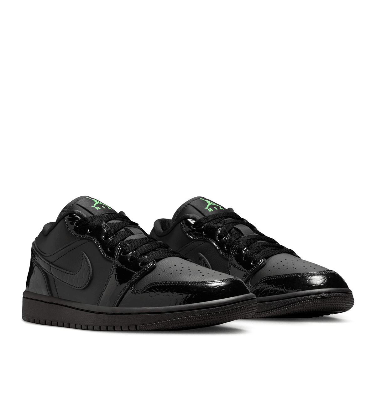 Air Jordan 1 Low SE Black/Scream Green (Women's) - LIKELIHOOD