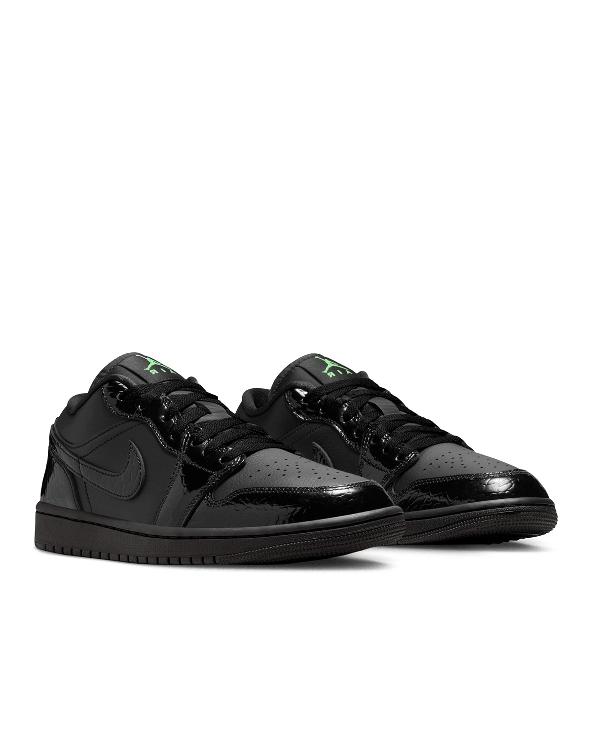 Air Jordan 1 Low SE Black/Scream Green (Women's) - LIKELIHOOD