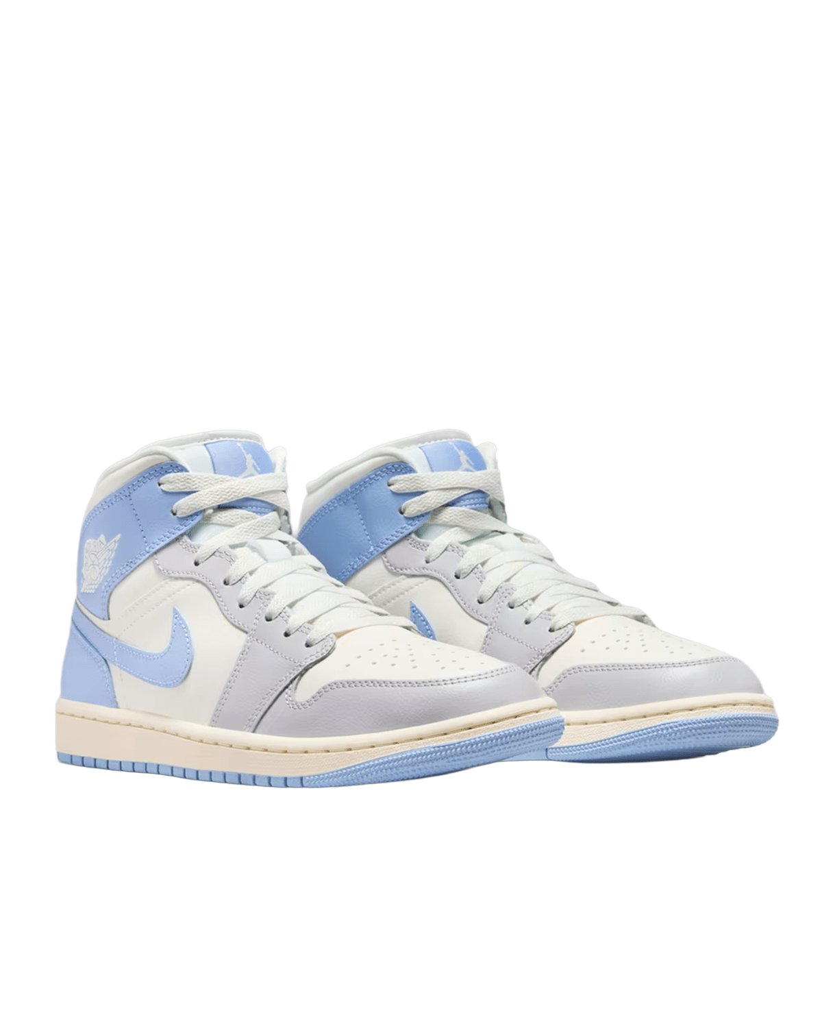 Air Jordan 1 Mid Psychic Blue/Neutral Grey (Women's) - LIKELIHOOD