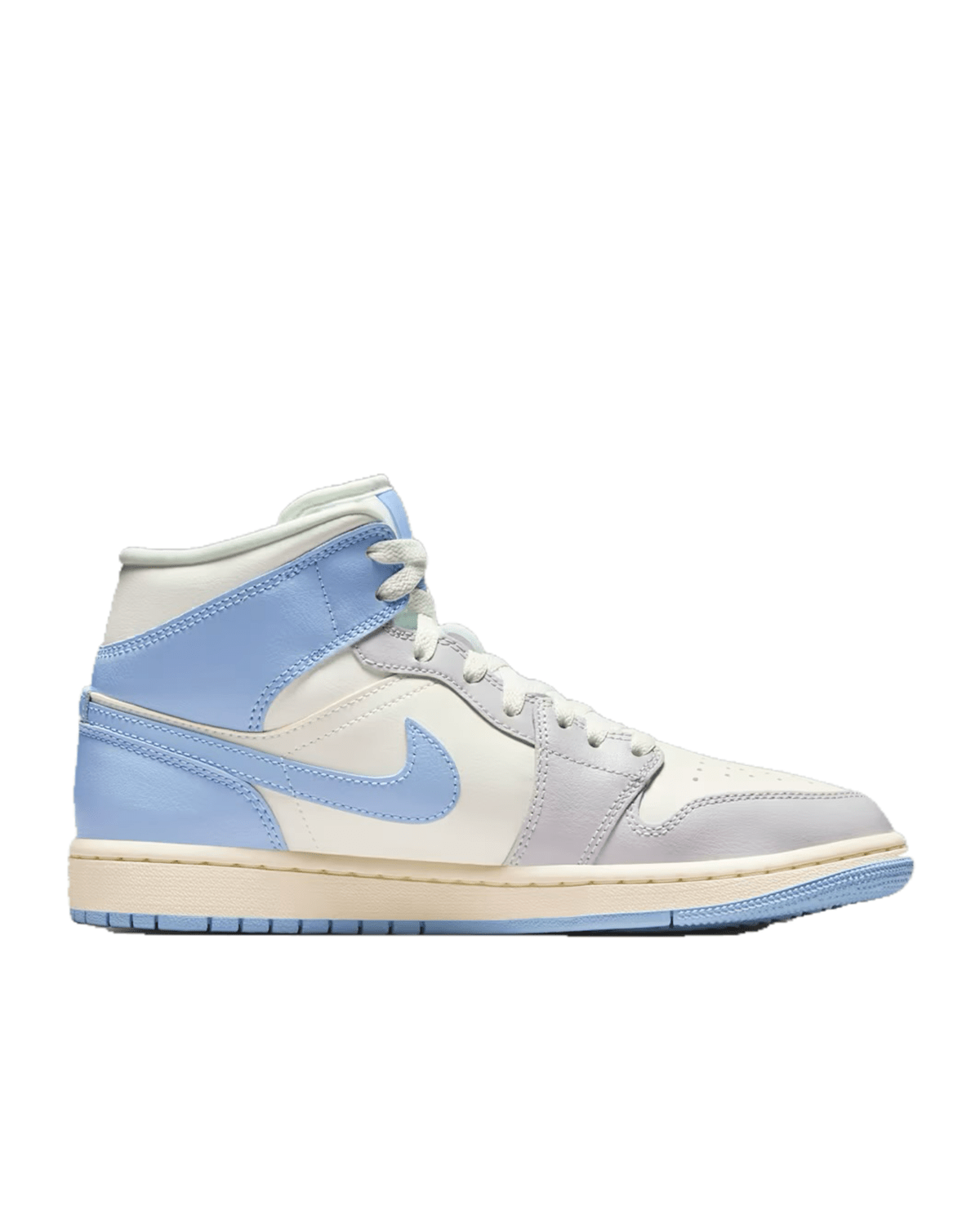 Air Jordan 1 Mid Psychic Blue/Neutral Grey (Women's) - LIKELIHOOD