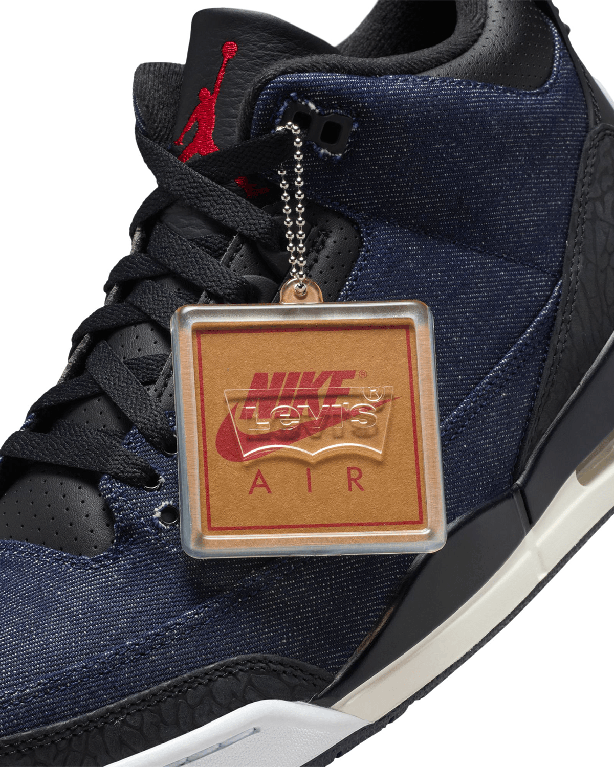 Air Jordan 3 x Levi's 'Indigo and Gym Red' - LIKELIHOOD