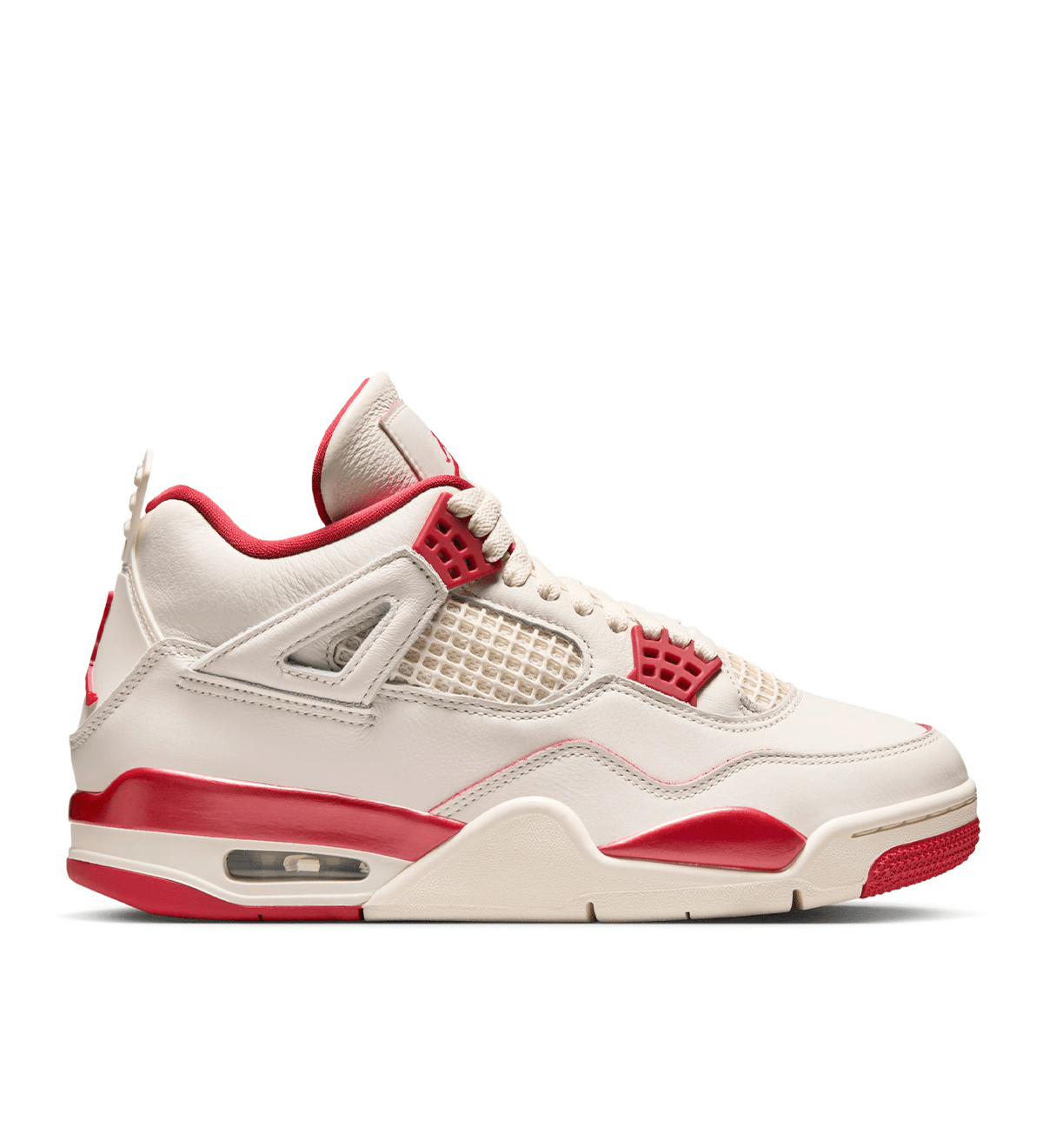 Air Jordan 4 Retro 'Pale Ivory and Tough Red' (Women's) - LIKELIHOOD
