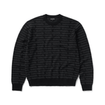 All Over Tag Knit Sweater Black - LIKELIHOOD