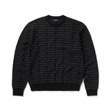 All Over Tag Knit Sweater Black - LIKELIHOOD