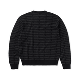 All Over Tag Knit Sweater Black - LIKELIHOOD