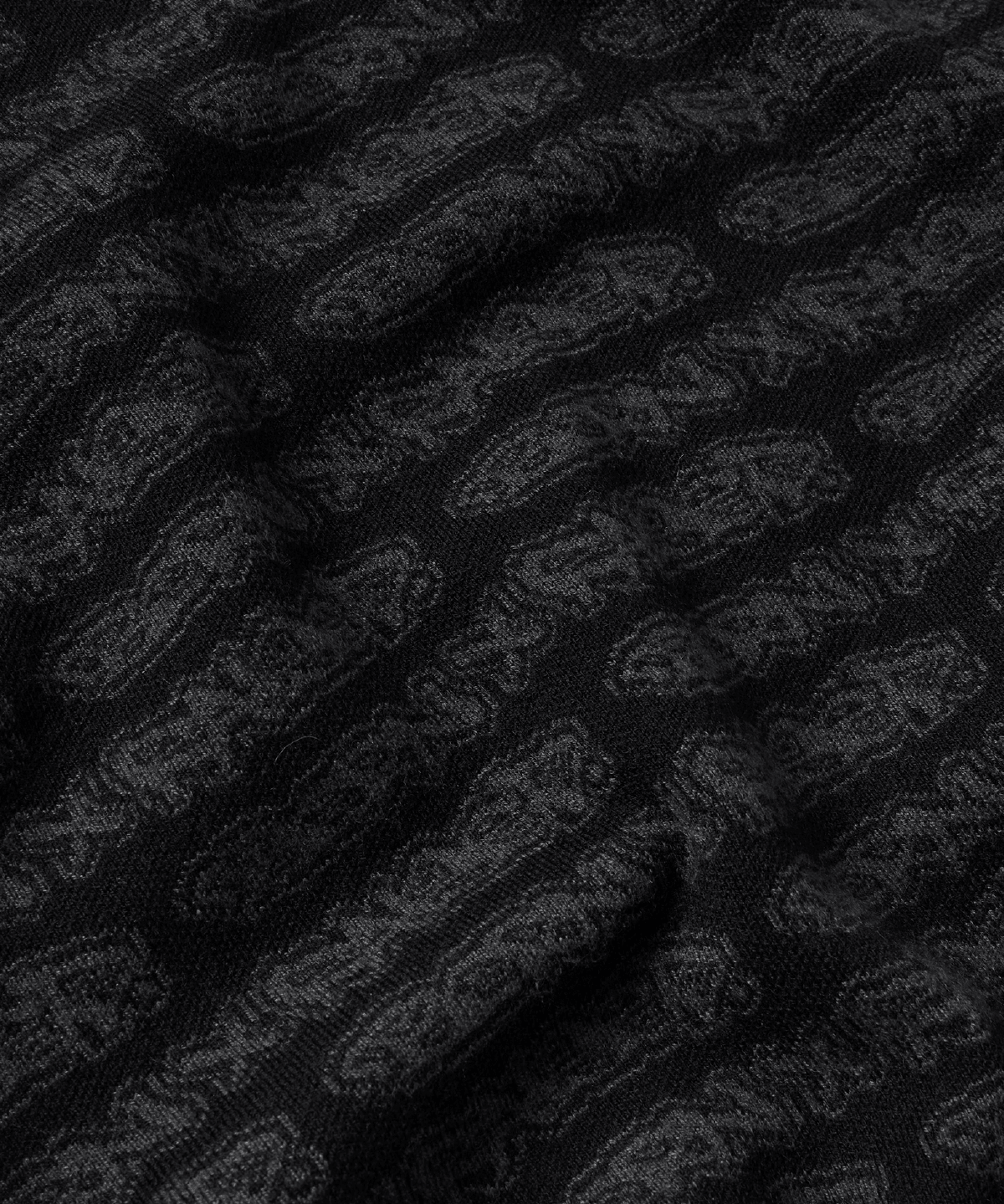 All Over Tag Knit Sweater Black - LIKELIHOOD