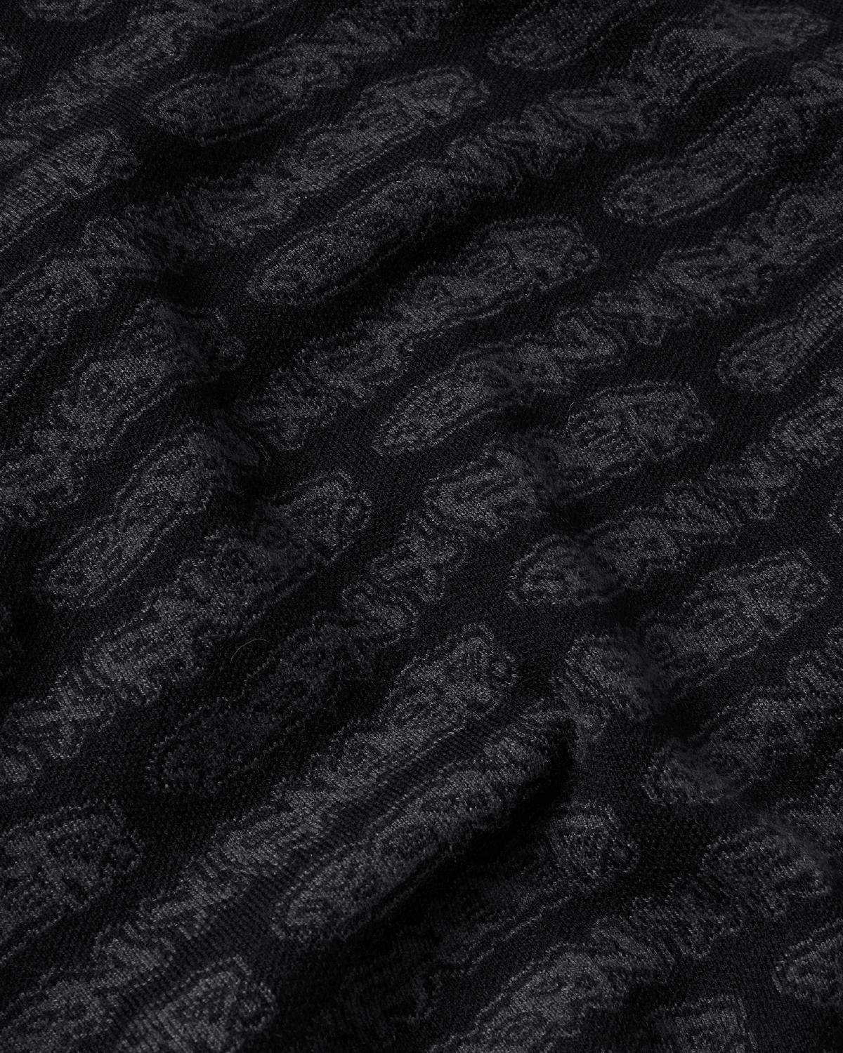 All Over Tag Knit Sweater Black - LIKELIHOOD